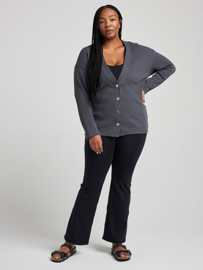 Organic Thermal Relaxed Cardigan