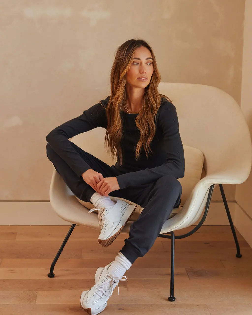 Serene Rib Long Sleeve Top