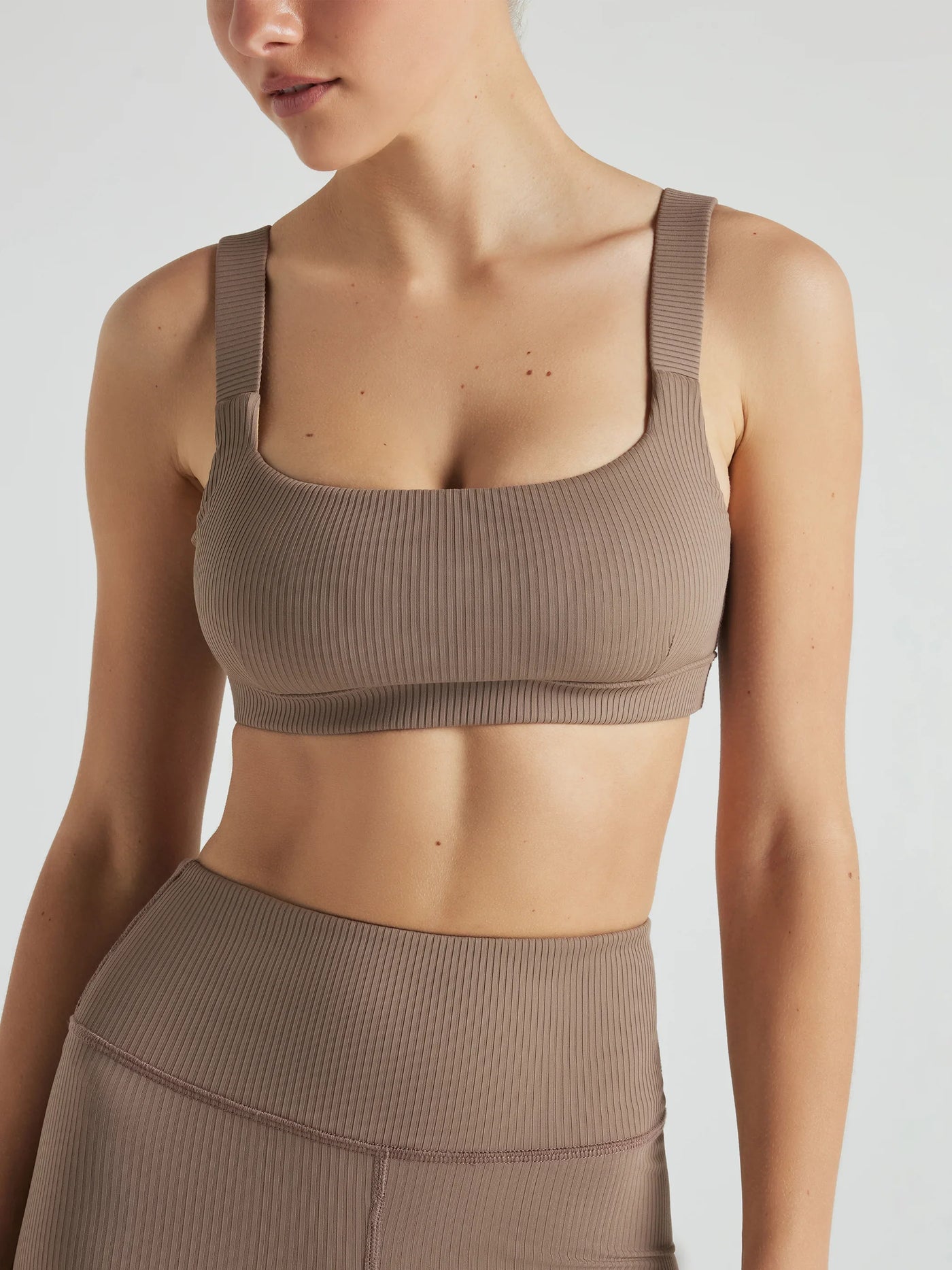 Renew Rib Square Neck Bra