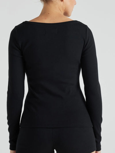Serene Rib Long Sleeve Top