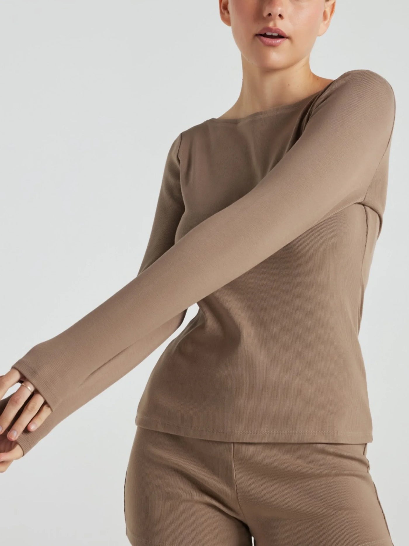 Serene Rib Long Sleeve Top