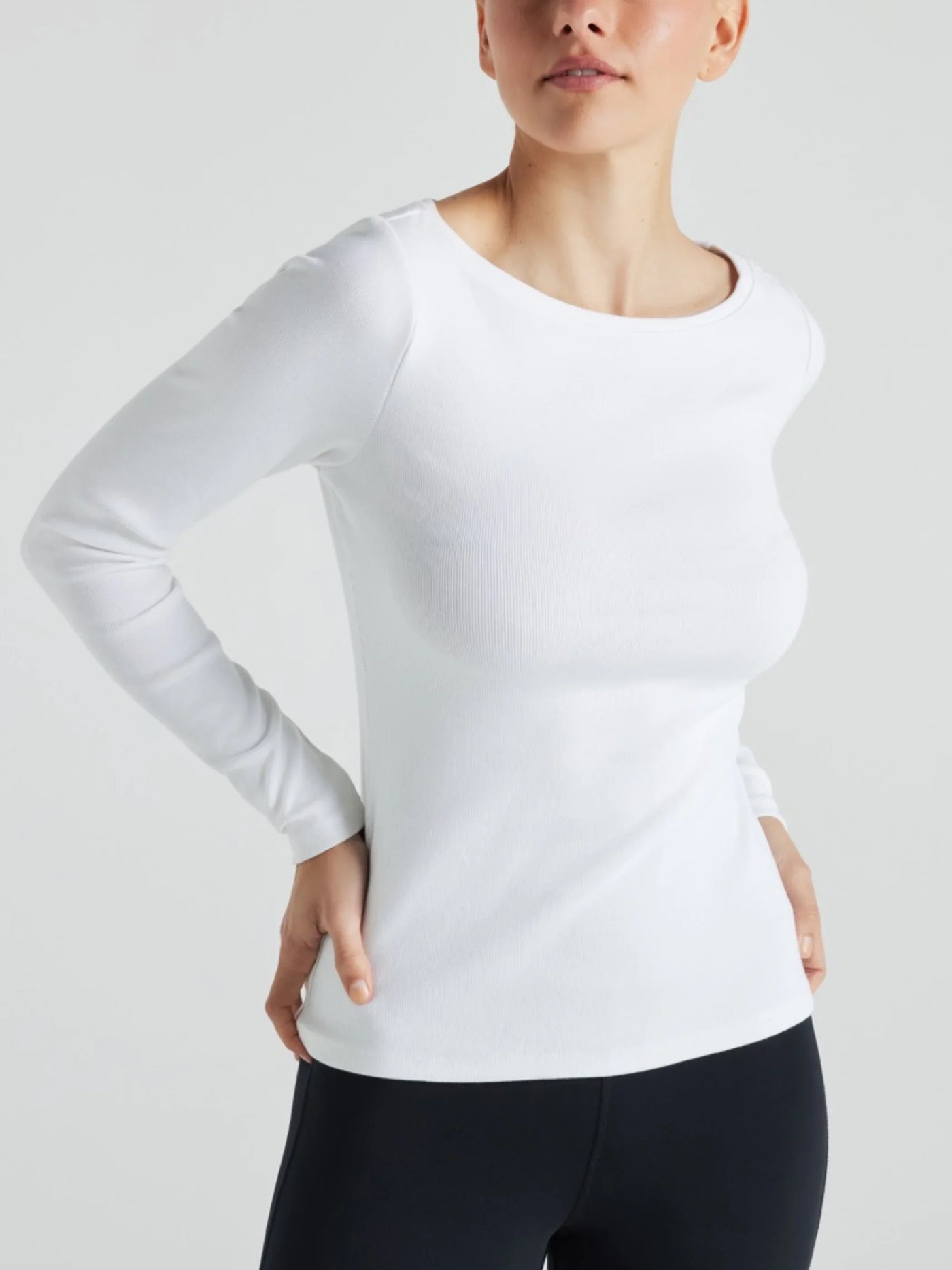 Serene Rib Long Sleeve Top