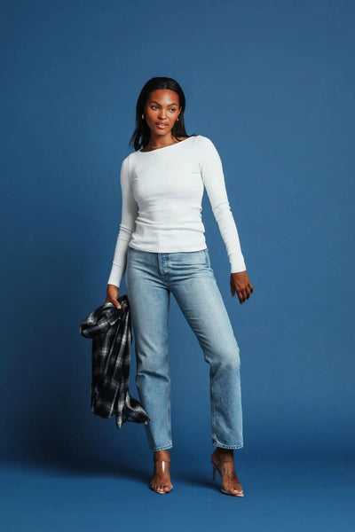 Serene Rib Long Sleeve Top